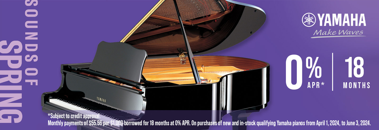 Yamaha Sounds of Spring Special Piano Financing