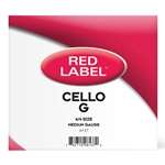 D'Addario Red Label Cello 4/4 G String - Single