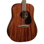 Martin D-15E Dreadnought Acoustic-Electric Guitar - Mahogany Top with Sapele Back and Sides
