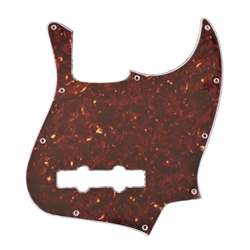 Allparts PG-0755-043 10-Hole Pickguard for Jazz Bass - Tortoise 3-Ply