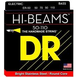 DR Hi-Beams ER-50 4-String Electric Bass Guitar Strings - Heavy (50-110)