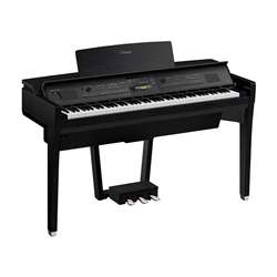Yamaha Clavinova CVP-809 GrandTouch Entertainment Smart Piano - Matte Black