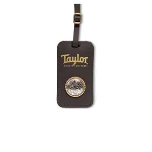 Taylor Leather Luggage Tag with Concho