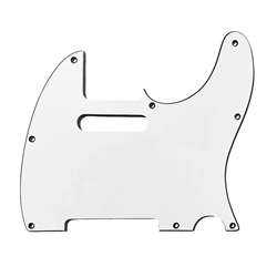 Allparts PG-0562-035 8-Hole Pickguard for Telecaster - White 3-Ply