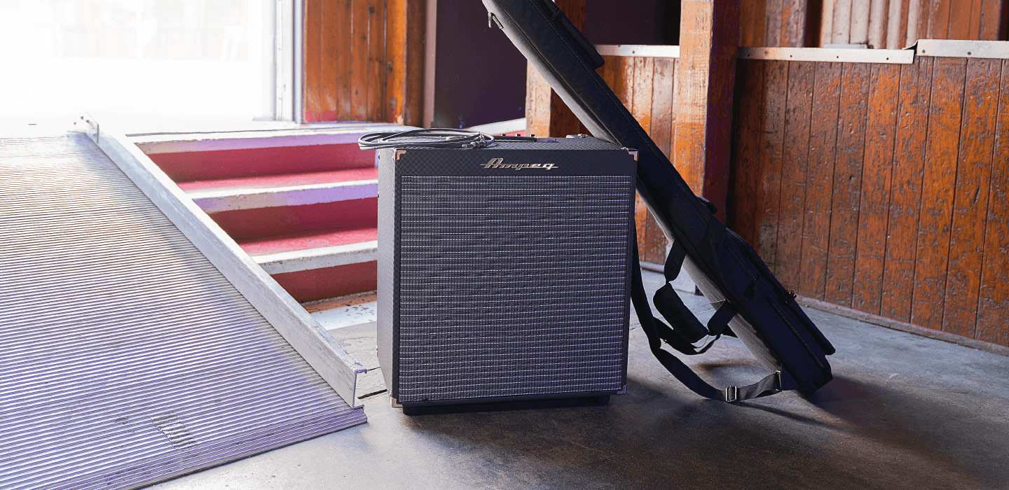 Ampeg RB-115 on sitting on a Bar Top