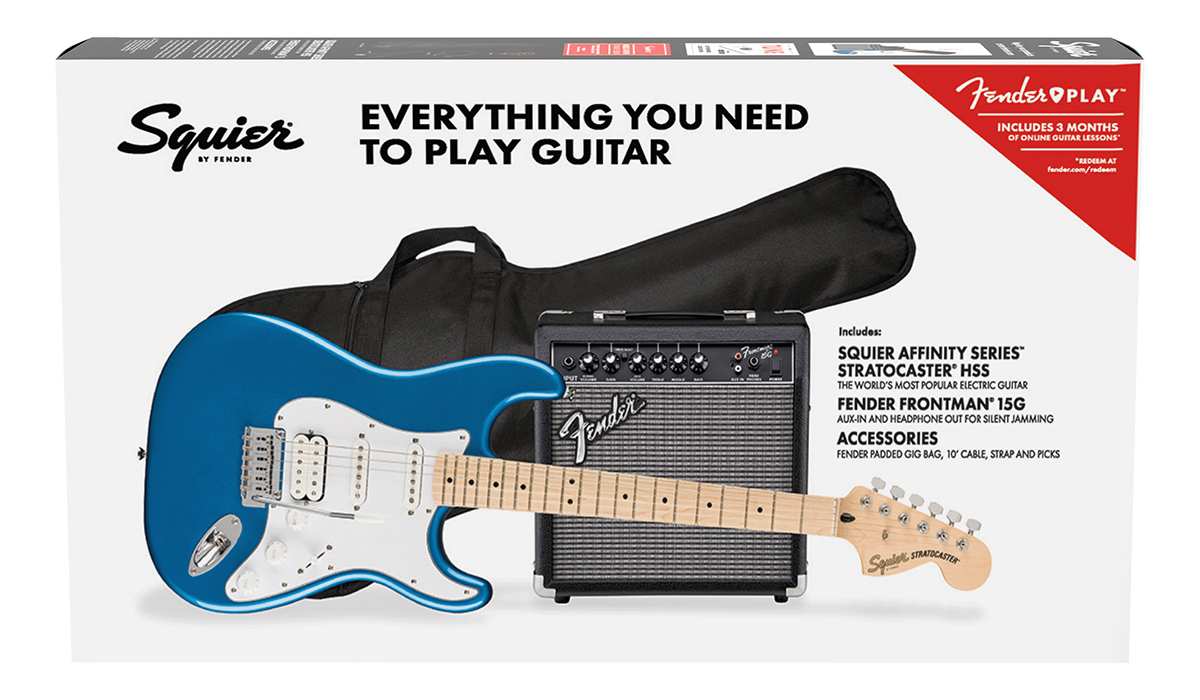 Strait Music - Squier Affinity Series Stratocaster HSS Pack with