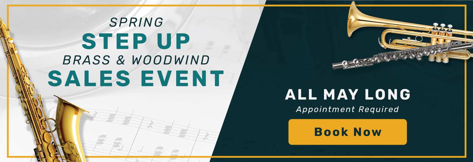 Spring Step Up Sales Event for Band Instruments