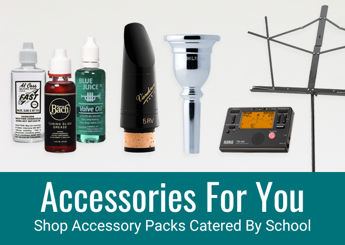Band Accessories For You - Shop Band Accessory Packs Catered by School
