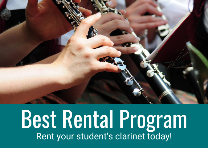 Best Rental Program - Rent your student's Clarinet today!