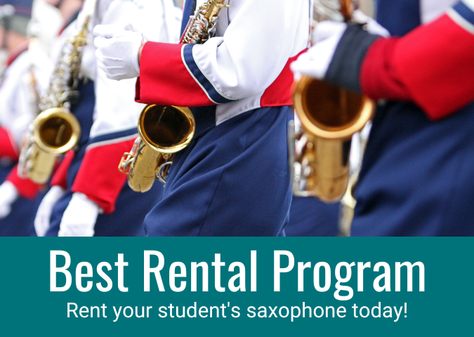 Best Rental Program - Rent your student's Saxophone today!