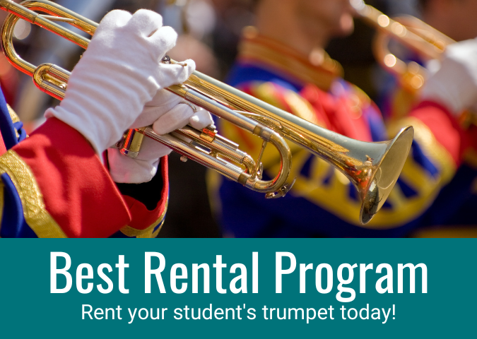 Best Rental Program - Rent your student's Trumpet today!