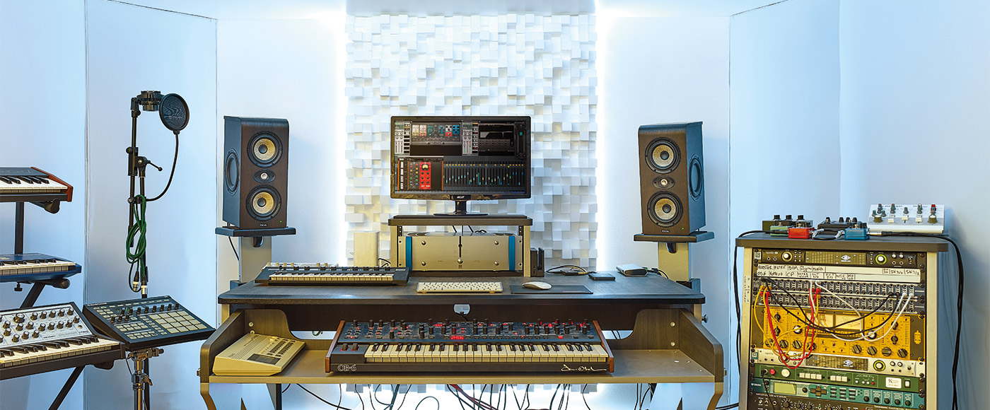 Focal Studio Monitors Shown in Mix Control Room Setting