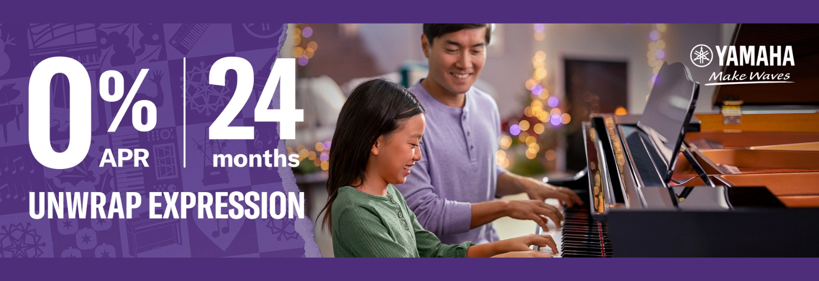 Yamaha Unwrap Expression Holiday Piano Financing