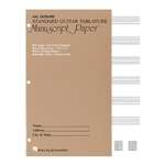 Guitar Tablature Manuscript Paper - Standard (Tan Cover)