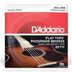 D'Addario EFT17 Flat Top Phosphor Bronze Medium Acoustic Guitar Strings