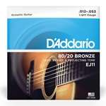 D'Addario EJ11 80/20 Bronze Light Acoustic Guitar Strings