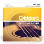 D'Addario EJ19 Light Top/Medium Bottom Phosphor Bronze Bluegrass Acoustic Guitar Strings