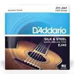 D'Addario EJ40 Silk & Steel Light Gauge Acoustic Guitar Strings