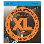 D'Addario EXL160 Nickel Wound Medium Gauge Long Scale Round Wound Bass Strings (4-string) 50-105