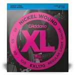 D'Addario EXL170 Nickel Wound Regular Light Gauge Long Scale Round Wound Bass Strings (4-string) 45-100