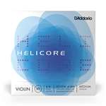 D'Addario Helicore Violin Set 4/4 Med Strings, Wound E