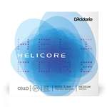 D'Addario Helicore Cello String Set - Stranded Steel Core - 3/4 Scale Medium Tension