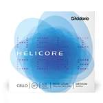 D'Addario Helicore Cello String Set - Stranded Steel Core - 4/4 Scale Medium Tension