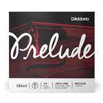 D'Addario Prelude Cello Single D String - Solid Steel Core / Nickel Winding - 1/4 Scale Medium Tension
