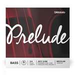 D'Addario Prelude Double Bass Single A String - Stranded Steel Core / Stainless Steel Wound - 3/4 Scale Medium Tension
