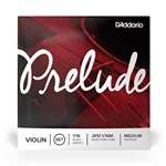 D'Addario Prelude Violin String Set - Solid Steel Core - 1/16 Scale Medium Tension