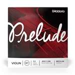 D'Addario Prelude Violin String Set - Solid Steel Core - 1/2 Scale Medium Tension