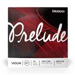 D'Addario Prelude Violin String Set - Solid Steel Core - 1/4 Scale Medium Tension