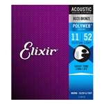 Elixir Polyweb 80/20 Bronze Acoustic Guitar Strings - 11025 Custom Light (11-52)
