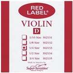 Red Label Violin D String - 1/4, Steel Core, Nickel Wound, Orchestra Gauge