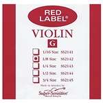 Red Label Super Sensitive Violin String G, 1/8 Size