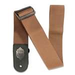 Strait Music Company Logo Poly Guitar Strap - Brown