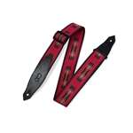 Levy MSSN80-RED - Jacquard Weave Guitar Strap