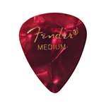 Fender 351 Shape Premium Celluloid Picks (Medium) - Red Moto 12 Pack