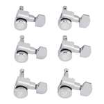 Fender In-Line Locking Staggered Tuning Keys for Stratocaster and Telecaster - Polished Chrome (Set of 6)