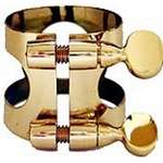 Belmonte Baritone Saxophone Ligature - Gold Lacquer
