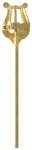 APM 500XLG Low Brass Straight Stem Lyre - Extra Long