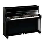 Yamaha b-Series b2 Studio Upright - 44.5" Polished Ebony with Chrome