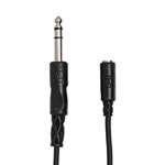 Hosa MHE-310 Stereo Headphone Extension Cable - 1/4in TRS (M) to 3.5mm TRS (F) - 10ft