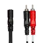 Hosa YMR-197 Stereo Breakout - 3.5mm TRS (F) to Dual RCA (F)