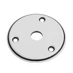 Allparts AP-0614-035 Round Jackplate - White 3-Ply