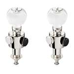 Allparts TK-7864-001 Schaller B4 Sealed D Tuning Pegs for Banjo - Nickel (Set of Two)