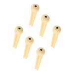 Allparts BP-0679-028 Plastic Bridge Pin Set - Cream with Black Dot (Set of 6)