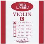 Red Label Violin D String - 1/16, Steel Core, Nickel Wound, Orchestra Gauge