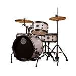 Ludwig/Questlove The Pocket Kit 4pc Complete Drum Set with Cymbals - White Sparkle with Black Hardware