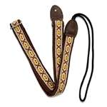 Souldier Mandolin Strap - Laredo Brown/Natural with Warm Brown Leather